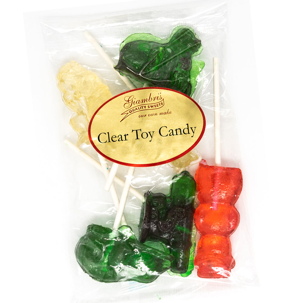 Old Fashioned Clear Toy Pops Giambri's Quality Sweets